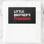 symbol Freedom Equality America flag red Rechteckiger Aufkleber (Tasche)