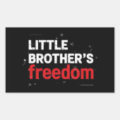 symbol Freedom Equality America flag red Rechteckiger Aufkleber (Vorderseite)