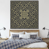 Symbol für arabische Kalligraphie Leinwanddruck (Insitu (Schlafzimmer))
