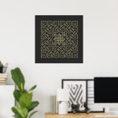 Symbol für arabische Kalligraphie Poster (Heimbüro)