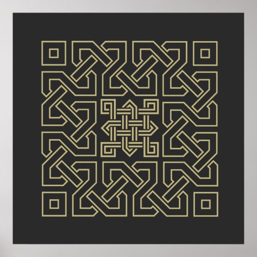 Symbol für arabische Kalligraphie Poster (Vorne)