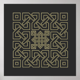 Symbol für arabische Kalligraphie Poster