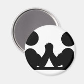 Symbol für Arm-Wrestling Magnet (Vorderseite/Rückseite)