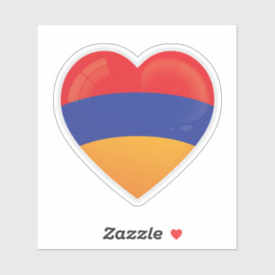 Symbol für Armenien-Liebe Aufkleber