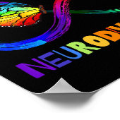 Symbol für Autismus Sensibilität Akzeptanz Shirt U Poster (Ecke)