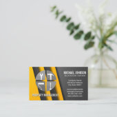 Symbol für Baureparaturdienste | Carpentry Visitenkarte (Stehend Vorderseite)