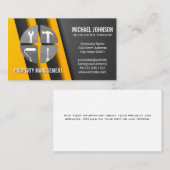 Symbol für Baureparaturdienste | Carpentry Visitenkarte (Vorne/Hinten)