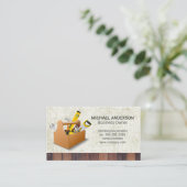 Symbol für Bauwerkzeug | Grunge Hintergrund Visitenkarte (Stehend Vorderseite)