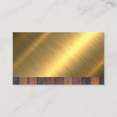 Symbol für Bauwerkzeug | Holz - Metall - Hintergru Visitenkarte (Rückseite)