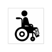 Symbol für Behinderung Briefmarke Gummistempel (Prägung)