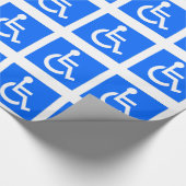 Symbol für Behinderung Geschenkpapier (Ecke)