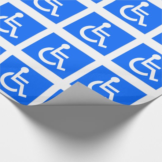 Symbol für Behinderung Geschenkpapier (Ecke)