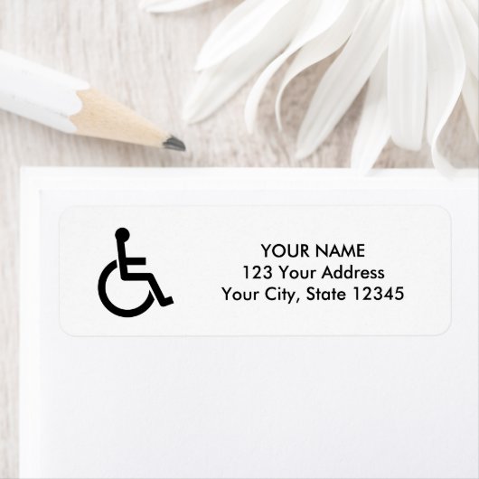 Symbol für Behinderung von Rollstuhlbildern, benut (Insitu)