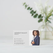 Symbol für Berufliches vertikales Foto mit minimal Visitenkarte (Stehend Vorderseite)