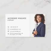 Symbol für Berufliches vertikales Foto mit minimal Visitenkarte (Vorderseite)