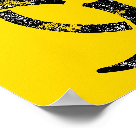 Symbol für Biogefährdung Poster (Ecke)
