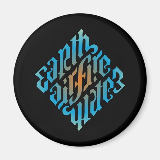 Symbol für blaue Leuchtelemente Magnet (Vorne)