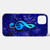Symbol für blaue Musiknote Case-Mate iPhone Hülle (Rückseite (Horizontal))