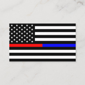 Symbol für blaue und rote Feuerwehrleute Visitenkarte