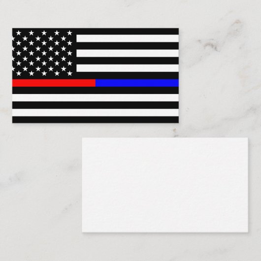 Symbol für blaue und rote Feuerwehrleute Visitenkarte (Vorne/Hinten)