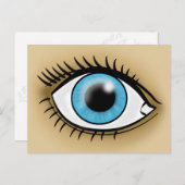 Symbol für blaues Auge Postkarte (Vorne/Hinten)