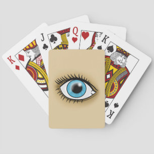 Symbol für blaues Auge Spielkarten