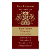 Symbol für Blumenkorsettekerbe Magnetische Visitenkarte (Vorderseite Vertikal)