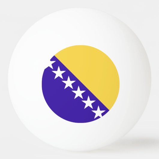 Symbol für Bosnien und Herzegowina Tischtennisball (Vorderseite)
