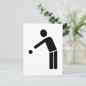 Symbol für Boule Petanque Postkarte (Stehend Vorderseite)