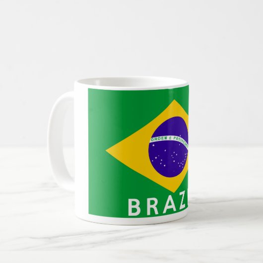 Symbol für Brasilien Kaffeetasse (Vorderseite Links)