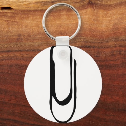 Symbol für Büroklammer Schlüsselanhänger (Vorderseite)