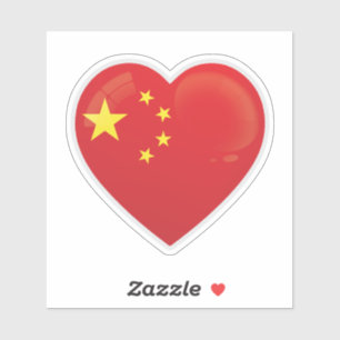 Symbol für China Liebe Aufkleber