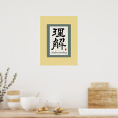 Symbol für Chinesisches Bildlauf Poster (Küche)