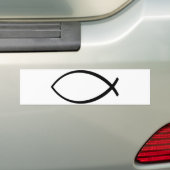 Symbol für christliche Fische (Ichthys) Autoaufkleber (Auf Auto)