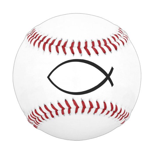 Symbol für christliche Fische (Ichthys) Baseball (Vorderseite)
