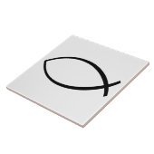 Symbol für christliche Fische (Ichthys) Fliese (Seite)