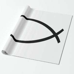 Symbol für christliche Fische (Ichthys) Geschenkpapier