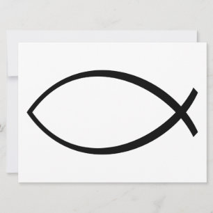 Symbol für christliche Fische (Ichthys) Karte