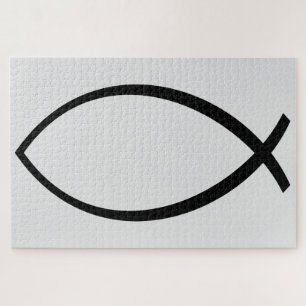 Symbol für christliche Fische (Ichthys) Puzzle