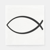 Symbol für christliche Fische (Ichthys) Serviette (Vorderseite)