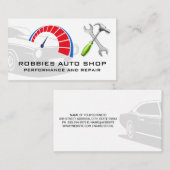 Symbol für das Auto Visitenkarte (Vorne/Hinten)