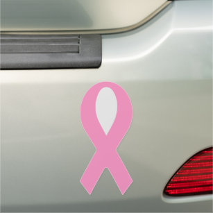 Symbol für das Brustkrebs-Bewusstsein in Rosa Auto Magnet