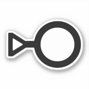 Symbol für das dritte Geschlecht Aufkleber