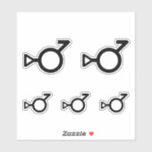 Symbol für das dritte Geschlecht Aufkleber (Blatt)