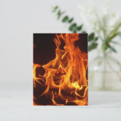 Symbol für das Element-Feuer Postkarte (Stehend Vorderseite)