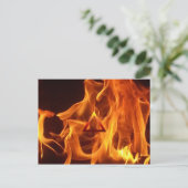 Symbol für das Element-Feuer Postkarte (Stehend Vorderseite)