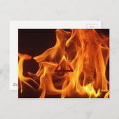 Symbol für das Element-Feuer Postkarte (Vorne/Hinten)