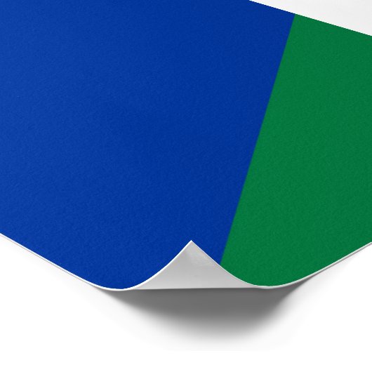 Symbol für das Flaggenland Poster (Ecke)