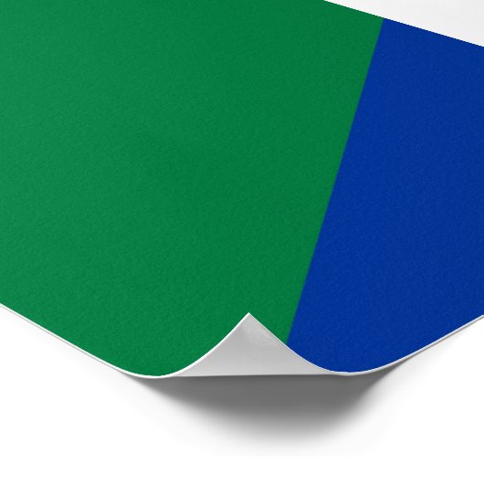 Symbol für das Flaggenland Poster (Ecke)