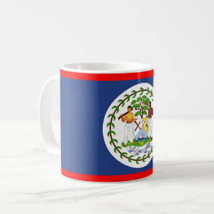 Symbol für das Flaggenland von Belize Kaffeetasse